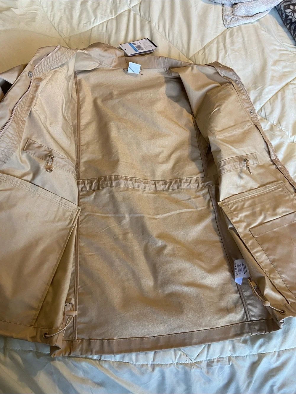 Nike Women's Sportswear M65 Ess Tan Jacket Parka NWTS Size Medium - Picture 11 of 13